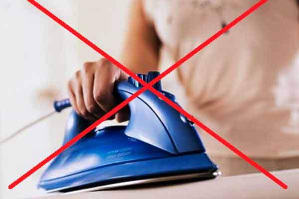 Какие ткани нельзя гладить: разновидности и альтернатива