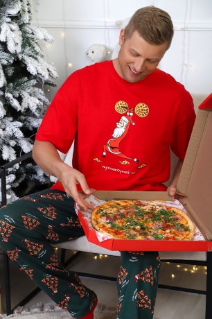 Костюм мужской Пиццайоло-4 красный