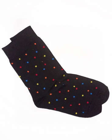 Носки мужские в яркий горошек