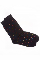 Носки мужские в яркий горошек