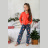 Пижама для девочки в стиле family look "Крис-1"