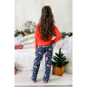 Пижама для девочки в стиле family look "Крис-1"