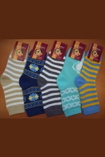 Женские махровые полушерстяные носки 5351