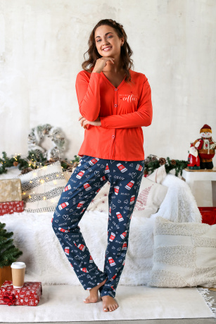 Женская пижама в стиле family look "Крис-2"