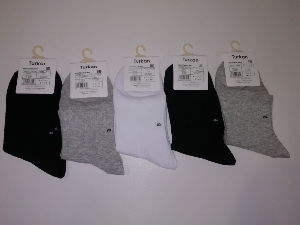 Женские носки средней длины резинка в рубчик, ассорти