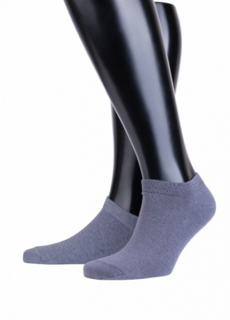 Мужские носки укороченные, серые