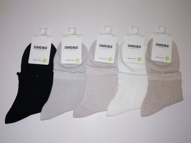 Женские носки с рюшами и сеточкой