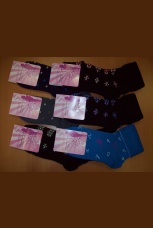 Женские махровые носки с отворотом 5457