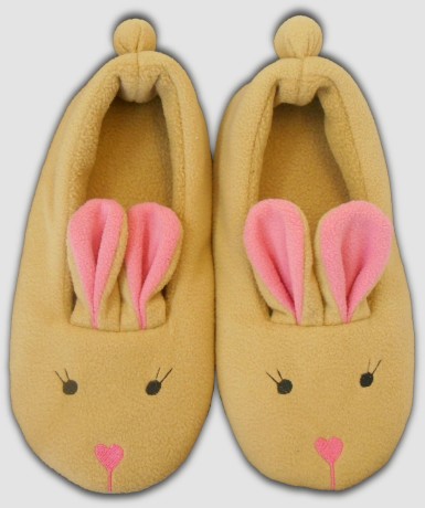 Женские тапочки-балетки "Зайки"