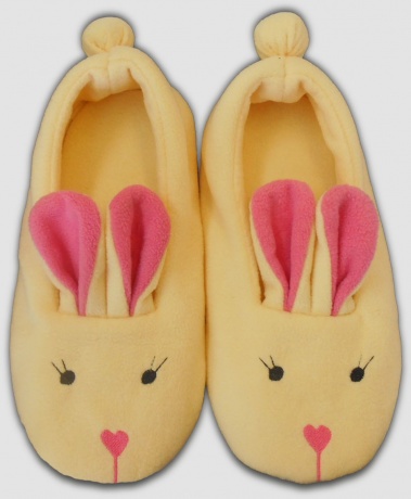 Женские тапочки-балетки "Зайки"