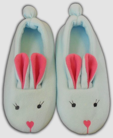 Женские тапочки-балетки "Зайки"