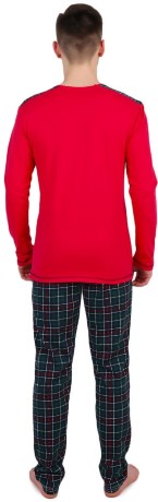 Мужской комплект красный со спортивными автомобилями