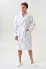 Халат махровый белый