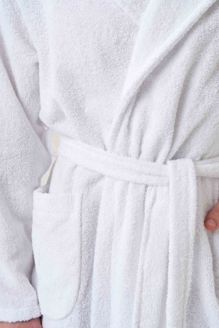Халат махровый белый
