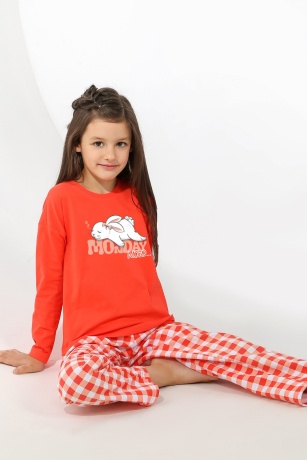 Пижама для девочки Пиксель-1