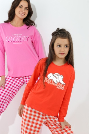 Пижама для девочки Пиксель-1