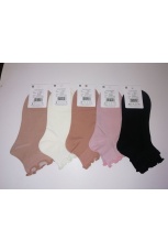 Женские носки средней длины волнистая резинка