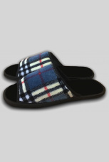 Мужские тапочки велсофт с открытым носом