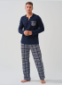 Мужская пижама Горец (чернильный)