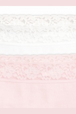 Трусики-слипы для девочек с кружевом по талии (2 штук, рост 116-146)