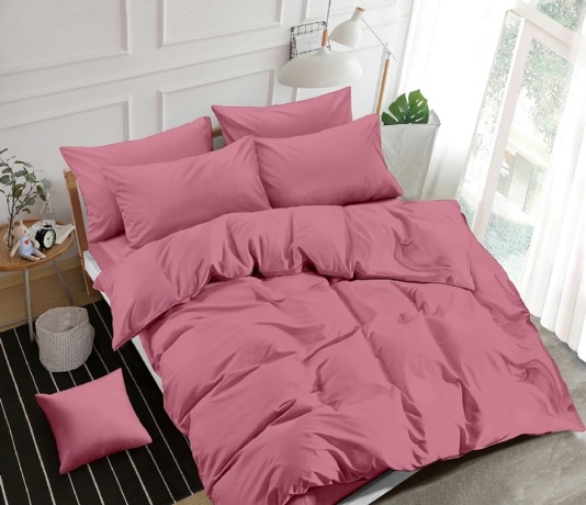 Постельное белье из поплина однотонного, цвет лиловый