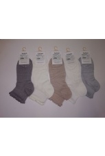 Женские носки укороченные сетка узор