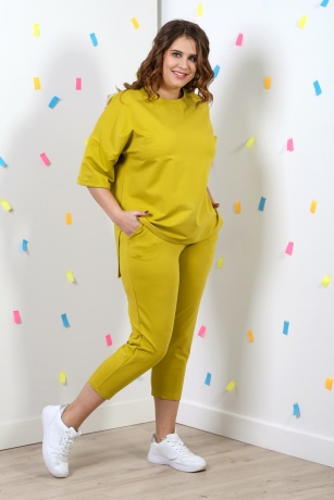 Костюм женский Рейв горчица