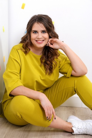 Костюм женский Рейв горчица