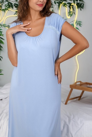 Сорочка женская Миа-1 голубой