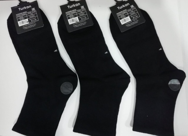 Носки мужские 9135 черные, хлопок