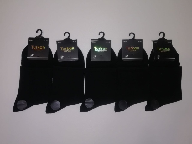 Носки мужские 9135 черные, хлопок