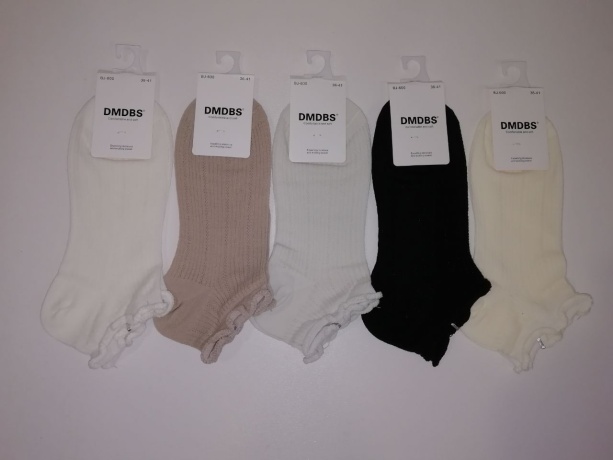 Женские носки короткие тонкие с узором