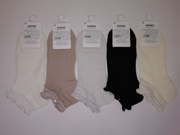 Женские носки короткие тонкие с узором