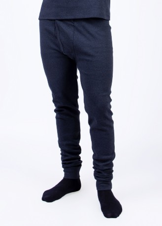 Мужские кальсоны черные рибана с начесом