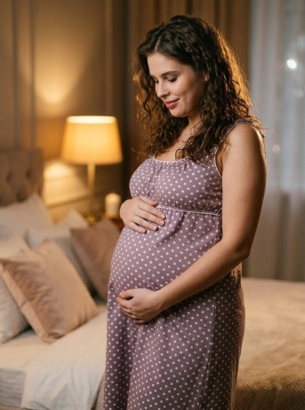 Сорочка женская Татьяна капучино