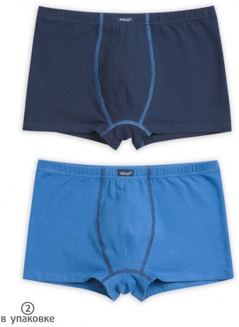 Трусы для мальчиков синий/темно-синий (2 штук, рост 152-164)
