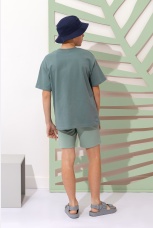 Футболка для мальчика Хоп-1 олива