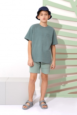 Футболка для мальчика Хоп-1 олива