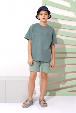 Футболка для мальчика Хоп-1 олива