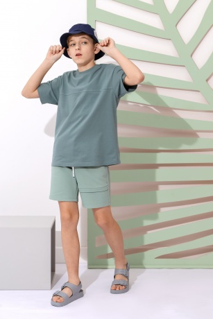 Футболка для мальчика Хоп-1 олива