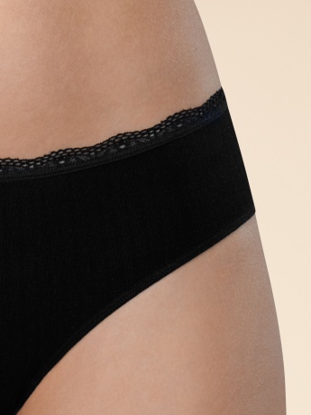 LLLB6368 трусы женские (черный)