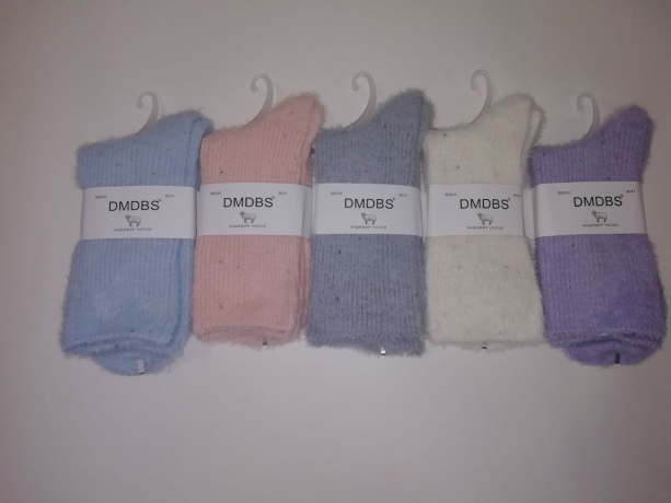 Женские носки высокие из кашемира в крапинку