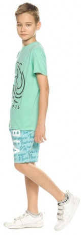 Шорты купальные для мальчика "Новая волна", ментол (рост 122-146)