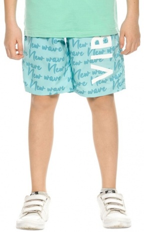 Шорты купальные для мальчика "Новая волна", ментол (рост 122-146)