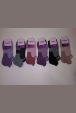 Женские носки спортивные, короткие, махра на стопе