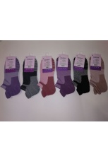 Женские носки спортивные, короткие, махра на стопе