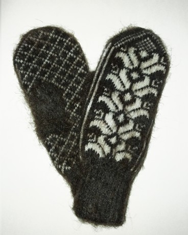 Пуховые варежки