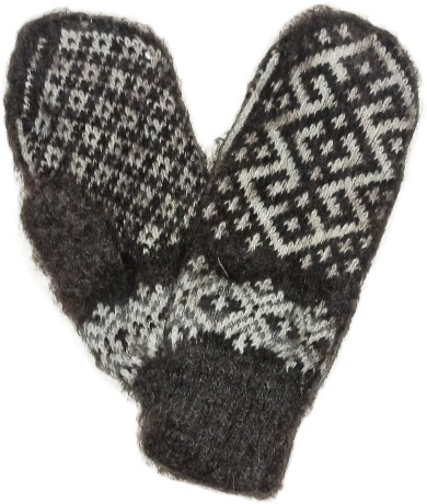 Пуховые варежки