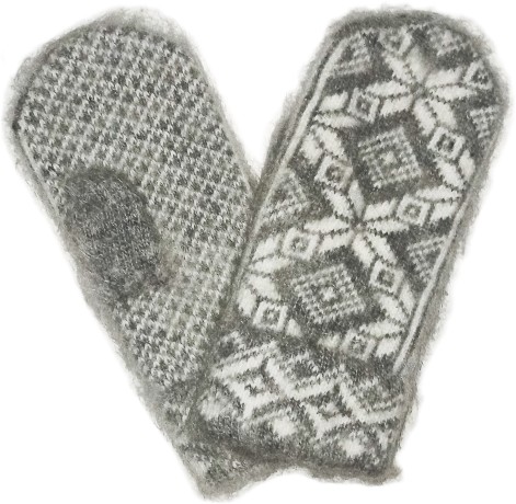 Пуховые варежки