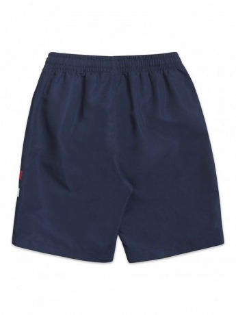 Шорты купальные для мальчика темно-синие с надписью (рост 122-146)